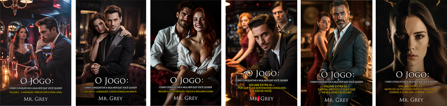 Coleção O Jogo — capas dos volumes